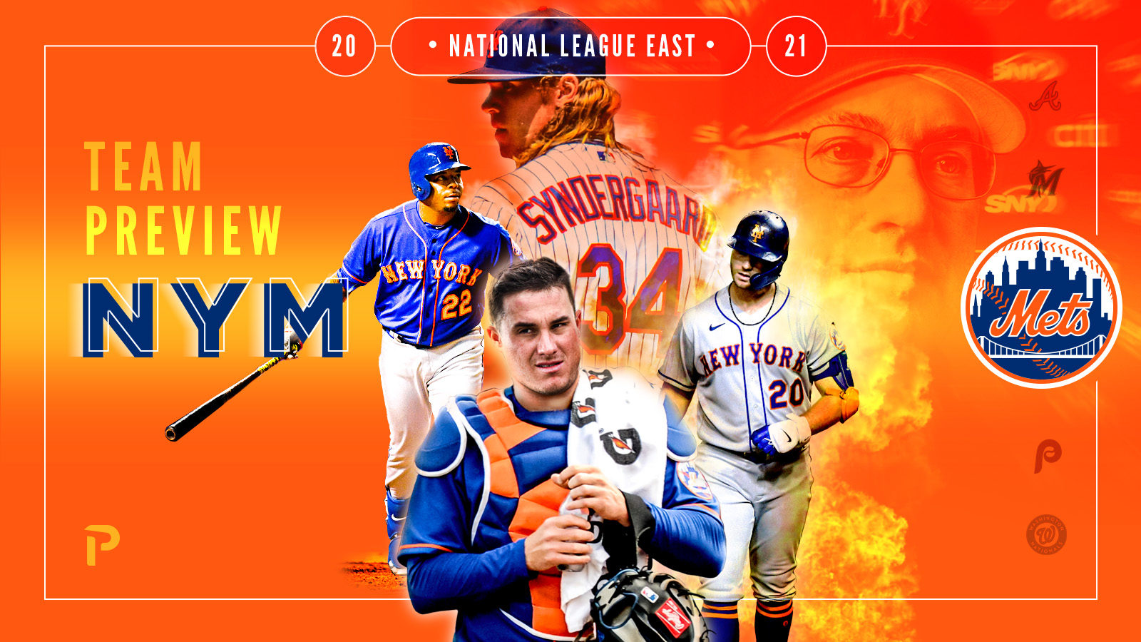 NEW Mets Blue Orange JERSEY SIZE Medium National League Dynasty