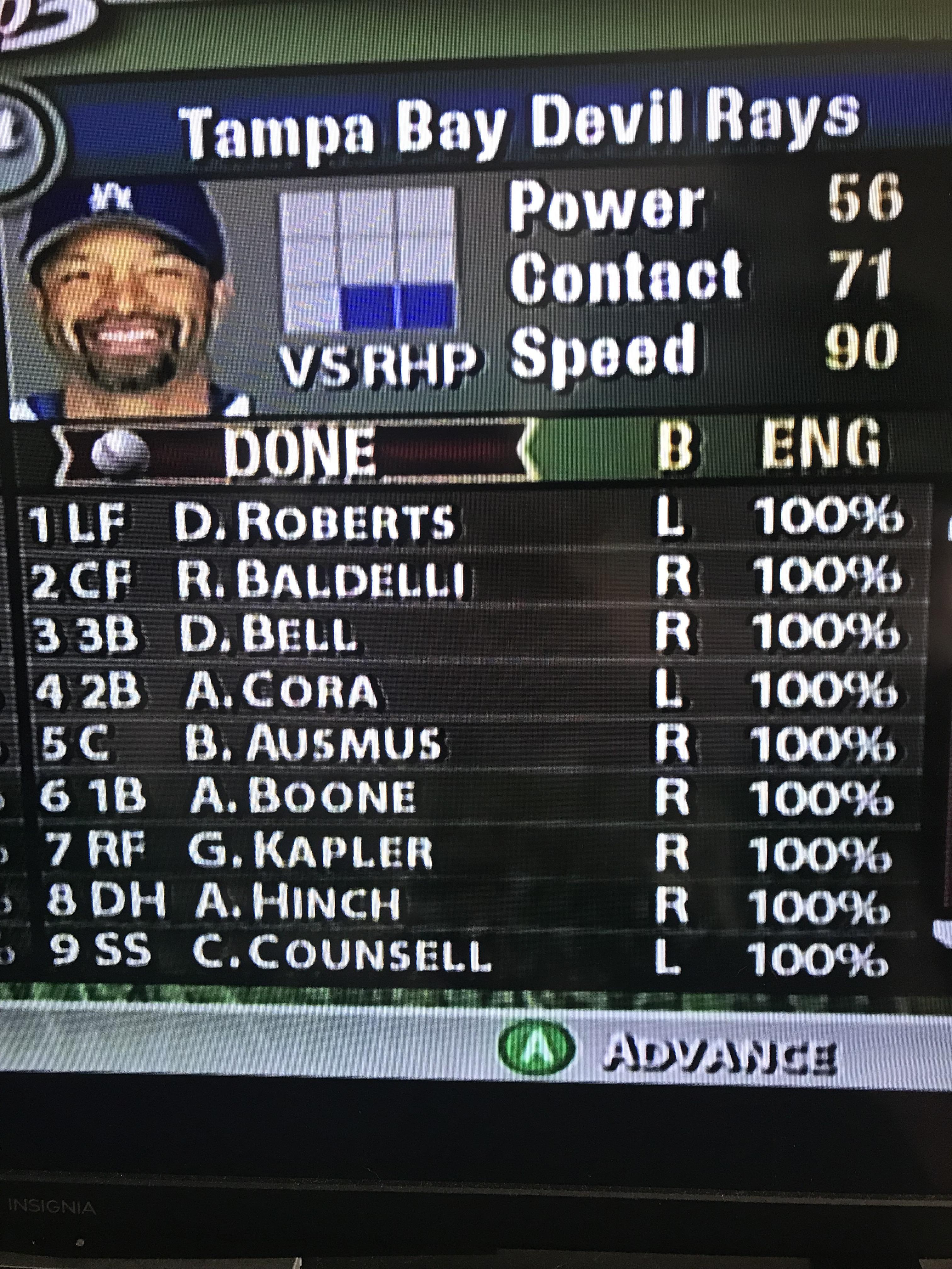 PL Video Game Tournament Round 1 MVP Baseball 2005 vs. High Heat Baseball Pitcher List
